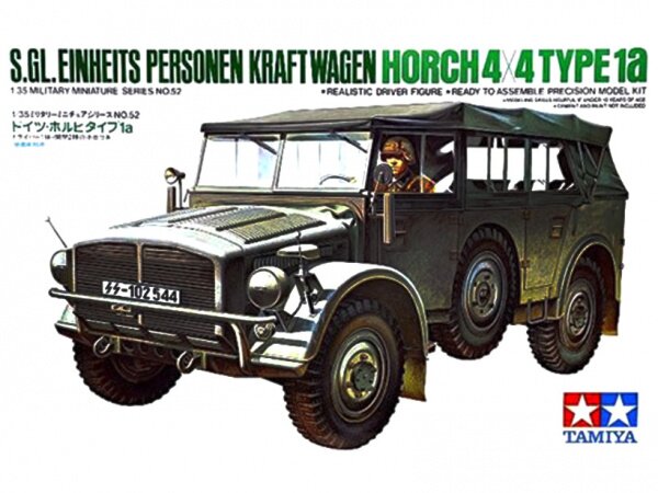 модель 35052 Tamiya Немецкий штабной автомобиль Ger.Horch Type 1A с